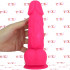 Vibratore Ultra Realistico Dual Density 20 x 5 cm. Ricaricabile USB Rosa Fluo - 2