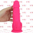 Vibratore Ultra Realistico Dual Density 20 x 5 cm. Ricaricabile USB Rosa Fluo - 4
