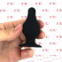 Cuneo Anale Dual Density Termo Reattivo 7,2 x 3,4 cm. Nero - 1