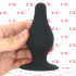 Cuneo Anale Dual Density Termo Reattivo 10,2 x 4,5 cm. Nero - 1