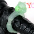FLASH TEDDY - Anello Fallico Vibrante Elastico a Forma di Orsetto Verde Fluo - 1