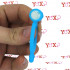 POWER RING TEAR - Anello Fallico Vibrante Elastico in Silicone Azzurro - 1