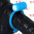 POWER RING TEAR - Anello Fallico Vibrante Elastico in Silicone Azzurro - 2