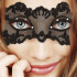 Adrien Lastic - Mascherina in Stile Veneziano - Tulle e pizzo con cristalli - 0
