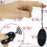Ovetto vibrante nero telecomandato senza fili 7,5 x 3,5 cm. - 0