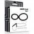 Cockring Doppio in Silicone estensibile  Nero 5,8 e 3,8 cm. - 0