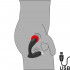 Vibratore per Prostata Nero 11 cm Ricaricabile USB - 0