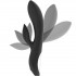Kaultz - Vibratore Rabbit in Silicone Flessibile 20,4 x 3,8 cm. Nero Ricaricabile - 1