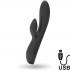 Kaultz - Vibratore Rabbit in Silicone Flessibile 20,4 x 3,8 cm. Nero Ricaricabile - 0