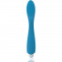 Gylbert - Vibratore Punto G in Silicone Flessibile con Setole 20 x 3 cm. Azzurro Ricaricabile - 1
