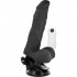 Vibratore Ultra Realistico Posizionabile on Ventosa Ultra Potente 21 x 4 cm. Nero con Comando - 1