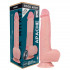 Apache - Vibratore Realistico Rotante in Silicone 22 x 4,6 cm. con Telecomando Wireless color Carne - 4