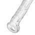 Guaina Realistica con Anello per Testicoli + 2,5 cm. Trasparente Aumenta Lunghezza e Circonferenza - 1