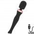 Akasha - Massaggiatore Magic Wand con Testa in Silicone Nero - 0