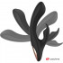 Vibratore Rabbit in Silicone con Comando Wireless 20 x 3 cm. Nero Ricaricabile - 1