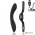 Curve - Vibratore Punto G in Silicone con Comando Wireless 20 x 3 cm. Nero Ricaricabile - 1