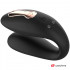 Dual Pleasure - Vibratore per Coppia in Silicone con Telecomando da Polso Wireless Ricaricabile Nero - 3