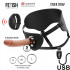 Cyber Strap S - StrapOn Vibrante con Comando Wireless 17,5 x 4 cm. Ricaricabile Color Carne - 0