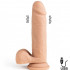 Vibratore Realistico R16 Flesh 16 x 4 cm Ricaricabile con USB - 0