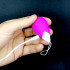 Ovetto Vibrante Telecomandato Wireless in Silicone 6,5 x 3,5 cm. Fucsia Ricaricabile con USB - 1