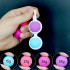 Kit di 4 Kegel Balls - Sfere Vaginali in Puro Silicone con Peso Variabile 3 cm. Vari Colori - 0