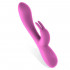 Vibratore rabbit in silicone rosa ricaricabile USB 19,9 x 3 cm. - 1