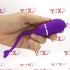 Ovetto vibrante in silicone lilla telecomandato ricaricabile con USB 5,6 x 2,8 cm. - 0