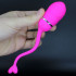 Ovetto vibrante in silicone rosa telecomandato ricaricabile con USB 5,6 x 2,8 cm. - 0