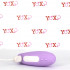 Omaggio Vibratore per Coppia Doppio Motore Wireless 8,6 x 3,2 cm. in Silicone Lilla Ricaricabile USB - 0