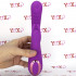 Vibratore rabbit pulsante in silicone fucsia ricaricabile USB 22,5 x 3,4 cm. - 3