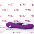 Vibratore rabbit pulsante in silicone fucsia ricaricabile USB 22,5 x 3,4 cm. - 4