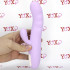 Vibratore rabbit rotante in silicone lilla ricaricabile USB 20 x 3,3 cm. - 1