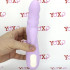 Vibratore rabbit rotante in silicone lilla ricaricabile USB 20 x 3,3 cm. - 3