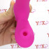 Vibratore riscaldante rabbit in puro silicone con succhia clitoride ricaricabile USB 18 x 3,5 cm. - 4