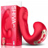 Shiva - Vibratore Punto G, Pulsazioni e Succhia Clitoride in Silicone 16,8 x 4 cm. Rosso Ricaricabile USB - 3