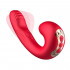 Shiva - Vibratore Punto G, Pulsazioni e Succhia Clitoride in Silicone 16,8 x 4 cm. Rosso Ricaricabile USB - 1