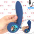 Vibratore Anale Gonfiabile in Silicone 16 x 3,5 cm. Blu - 0