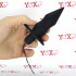 Cuneo anale vibrante in silicone nero telecomandato wireless 11 x 2,5 cm. - 1