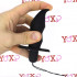 Cuneo anale vibrante in silicone nero telecomandato wireless 11 x 2,5 cm. - 3