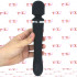 Massaggiatore in Silicone 24,7 x 4,2 cm. Ricaricabile USB Nero - 1