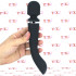 Massaggiatore in Silicone 24,7 x 4,2 cm. Ricaricabile USB Nero - 2