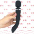 Massaggiatore in Silicone 24,7 x 4,2 cm. Ricaricabile USB Nero - 3