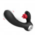 Vibratore riscaldante rabbit in puro silicone con lecca clitoride ricaricabile USB 18 x 3,5 cm. - 3