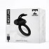 Neptune - Anello Fallico Vibrante in Silicone 5,6 cm. Nero Ricaricabile USB - 4