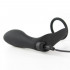 Ansel - Cuneo Anale con Anello Fallico in Silicone da 3,6 cm. Nero - 1