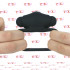 Reerin - Doppio Anello Fallico Vibrante in Silicone 5 cm. con Telecomando Wireless Nero Ricaricabile USB - 5