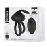 Anello Fallico Vibrante in Silicone 5 cm. con Telecomando Wireless Nero Ricaricabile USB - 7