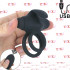 Anello Fallico Vibrante in Silicone 5 cm. con Telecomando Wireless Nero Ricaricabile USB - 0