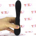 Vibratore rabbit in silicone nero ricaricabile USB 19,4 x 3,3 cm. - 1