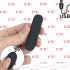 Buller - Bullet Vibrante in Silicone con Telecomando Wireless 7,6 x 2 cm. Nero Ricaricabile USB - 0